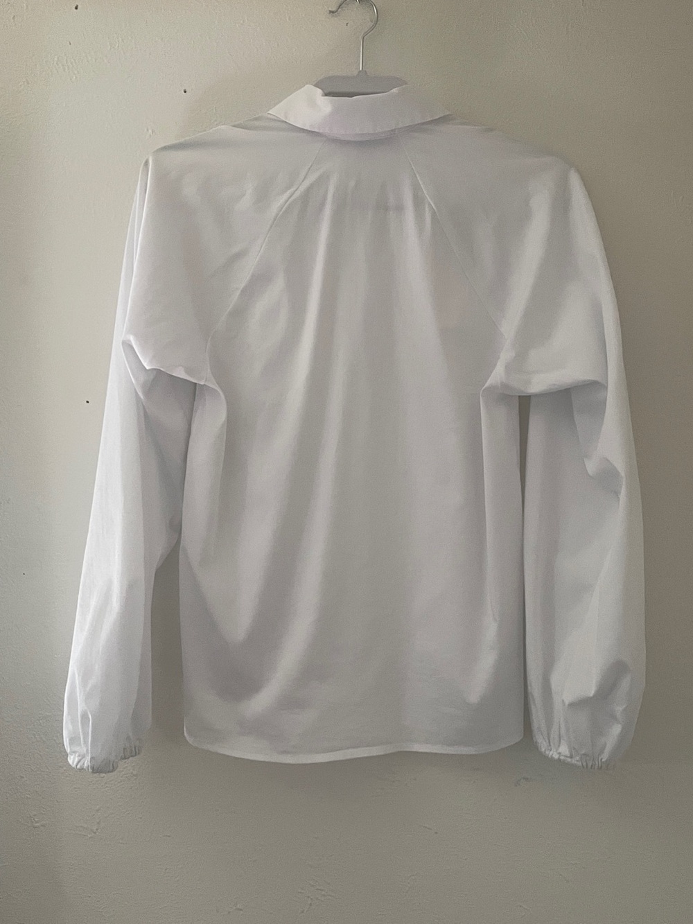 Antonio Melani White Cotton Button Front Balloon Sleeve Blouse S - Picture 5 of 7